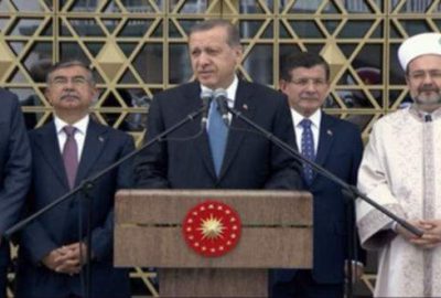 Cumhurbaşkanı Recep Tayyip Erdoğan, Cumhurbaşkanlığı Külliyesi içinde yer alan Beştepe