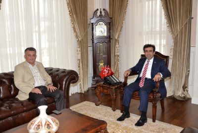 Kocaeli’ye gelen Rize Valisi Ersin Yazıcı, Kocaeli Valisi Hasan Basri