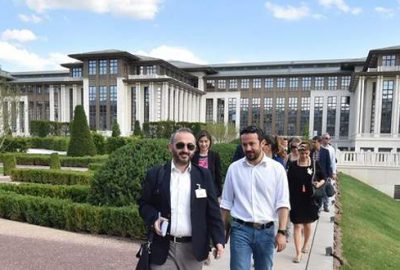 Cumhurbaşkanlığı Sarayı içerisinde bulunan 1150 odadan 1024'ünün bulunduğu binalar basın
