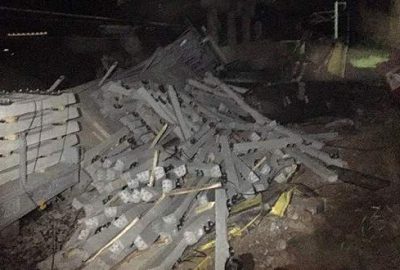 Sivas'ın Kangal ilçesinde, 2 yük treninin çarpışması sonucu 1 makinist
