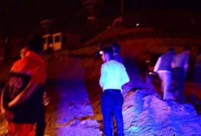 Erzurum'daki kayakla atlama kulelerinde meydana gelen göçükte, 2 işçi hafif