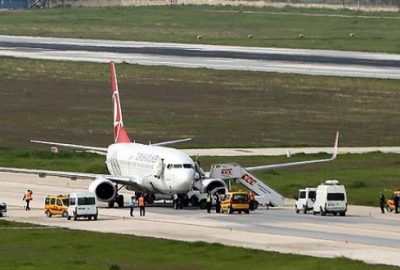 Bomba ihbarı yapılan THY uçağı temiz çıktı