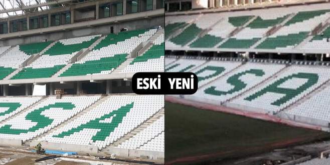 Bursasporlu taraftarlar istedi, harf değişti