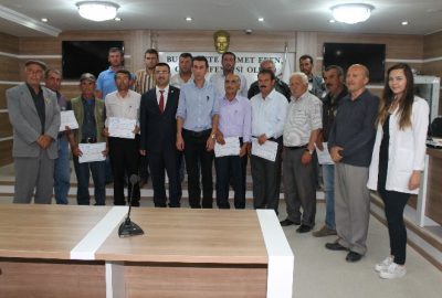Niğde’de iş sağlığı ve iş güvenliği eğitimlerine katılan muhtar