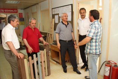 Erzincan Belediye Başkanı Cemalettin Başsoy Belediye Birimlerini ziyaret etmeye devam