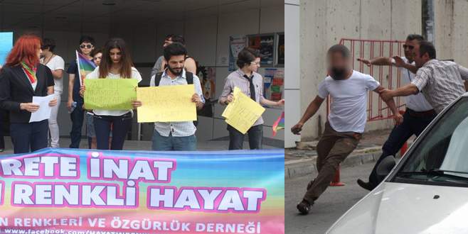 Bursa’da LGBT’lilere taşlı saldırı