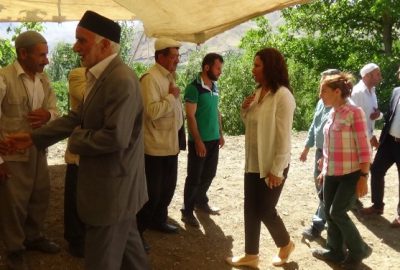 HDP Hakkari milletvekillileri Selma Irmak, Nihat Akdoğan ve Abdullah Zeydan,