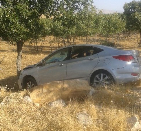 Adıyaman’ın Gölbaşı ilçesi Haydarlı köyü yakınlarında sürücüsünün direksiyon hakimiyetini kaybettiği