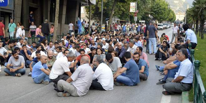 Bursa’da ‘Suruç’ eyleminde gerginlik: 1 polis yaralı