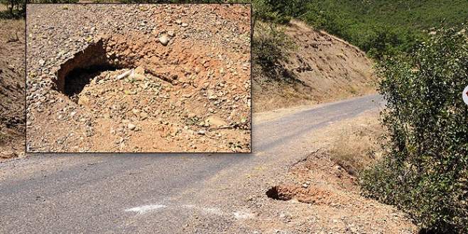 Karakol yolunda 120 kilo patlayıcı bulundu