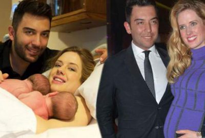 Ünlü oyuncu ikizlerine kavuştu