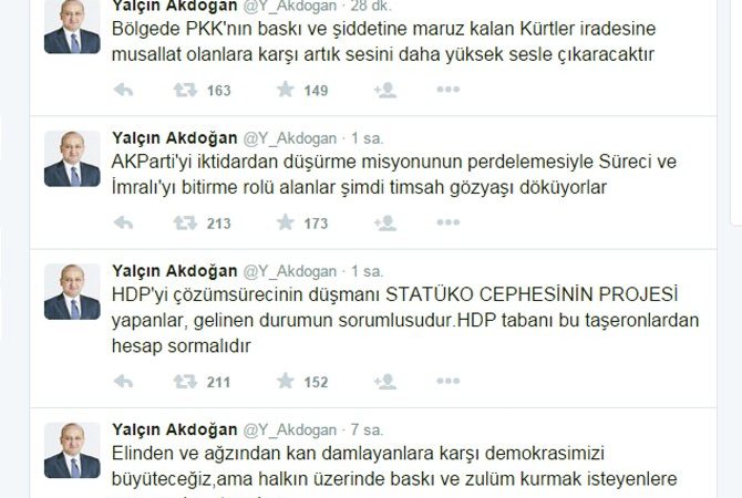 Başbakan Yardımcısı Yalçın Akdoğan, süreci ve İmralı’yı bitirme rolü alanların