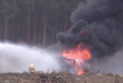 Askeri helikopter böyle düştü
