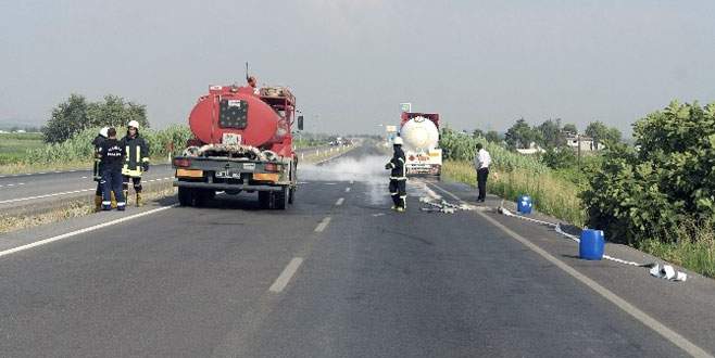 Gaz kaçıran LPG tankeri paniğe neden oldu