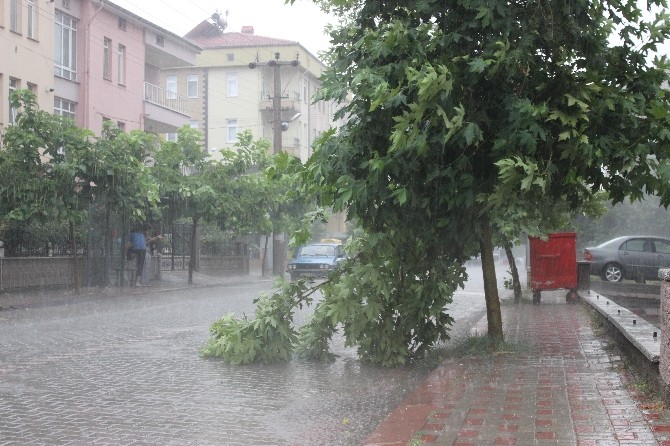 Siddetli Yağmur Ve Dolu Olumsuz Etkiledi
