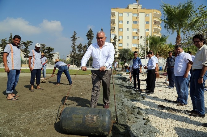 Erdemli Belediye Başkanı Tollu Devam Eden Stat Çalışmalarını Yerinde İnceledi