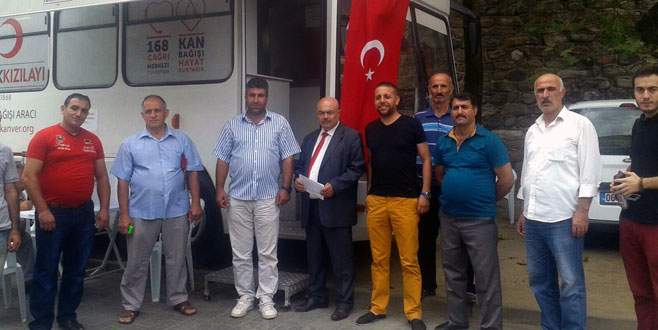 Ahıska Türkleri’nden gaziler için kan bağışı