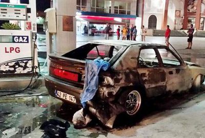 Alev topuna döndüler