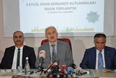4 Eylül Sivas Kongresi’nin 96’ıncı Yıl Dönümü Çeşitli Etkinlikler İle Kutlanacak