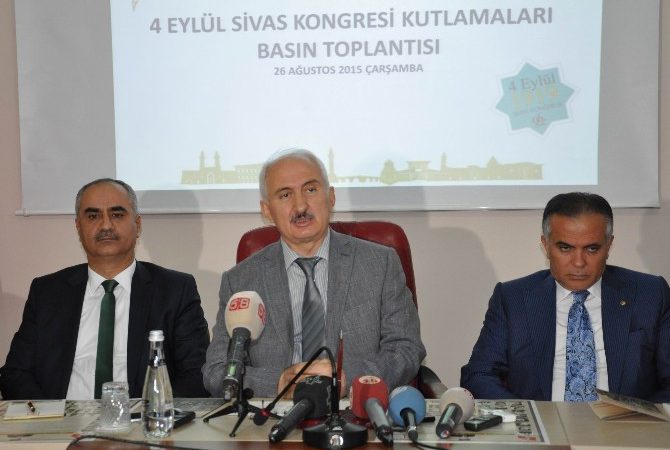 4 Eylül Sivas Kongresi’nin 96’ıncı yıl dönümü kentte düzenlenecek olan