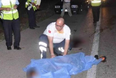 Çocuklarının gözleri önünde can verdiler