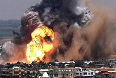 Gazze havadan abluka altına alındı
