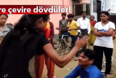 Tacizciye kadın dayağı