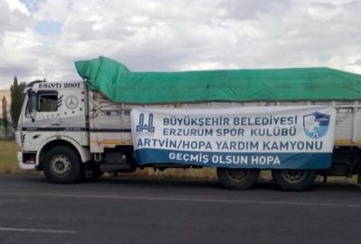 Bb Erzurumspor’dan Hopa’ya Yardım Kamyonu