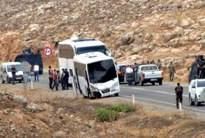 Polis servisine bombalı saldırı! 5 polis yaralı
