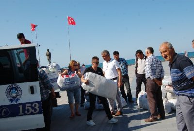 Bafra Umut Derneği’nden Yakakent’e Yardım Eli