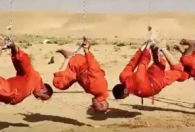 Vahşet! Ayaklarından asıp yaktılar