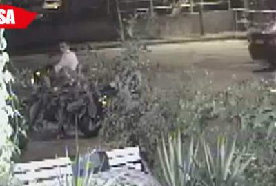 Motosiklet hırsızları işte böyle görüntülendi