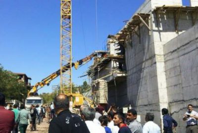 AVM inşaatında göçük: 1 ölü, 4 yaralı