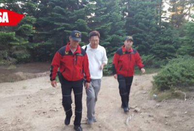 Uludağ’da kaybolan Koreli turisti jandarma kurtardı