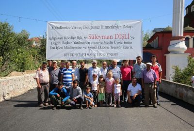 Büyükhatıplı’dan, Başkan Dişli’ye Afişli Teşekkür