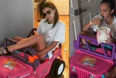 Polise inat okula akülü arabayla gidiyor