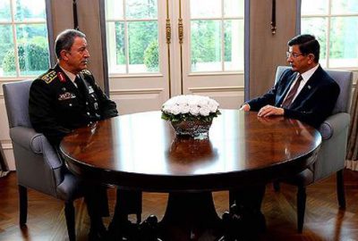 Davutoğlu, Orgeneral Akar’ı kabul etti