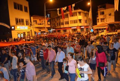 Kula’da Teröre Tepki Eylemi