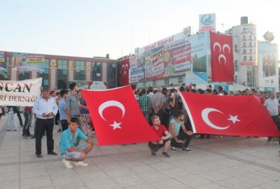 Erzincan’da Terörü Lanet Yürüyüşü