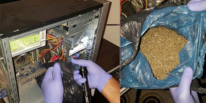 Uyuşturucuyu bakın nereye saklamışlar