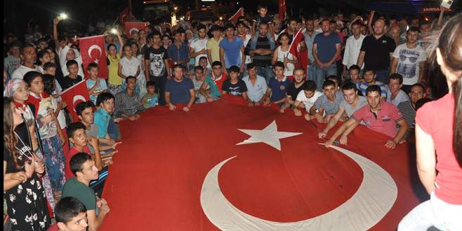 Bursa’da teröre lanet yürüyüşü