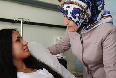 Sare Davutoğlu’ndan Mutlu Kaya’ya ziyaret