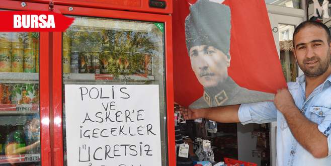 Esnaftan asker ve polise anlamlı destek