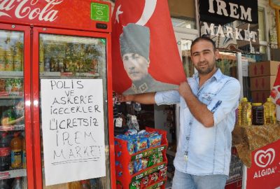 Market İşletmecisinden Asker Ve Polise Anlamlı Destek