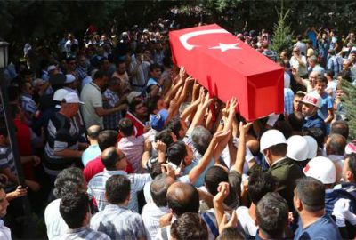 Şehitlerimize son görev