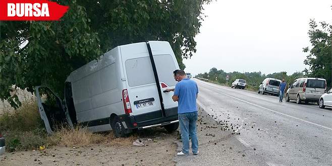 Virajı fark edemedi, solladı