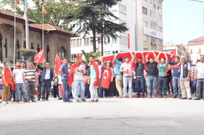 Sinop Şehitler İçin Sokağa Döküldü