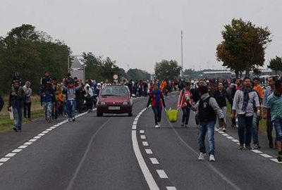 Sığınmacılar Viyana’ya doğru yürüyüşe geçti