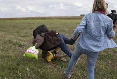 Kameramanın çelme taktığı sığınmacı Madrid’de