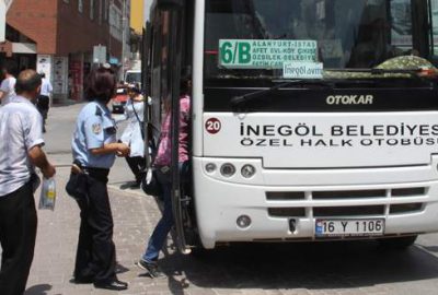 İnegöl’de toplu ulaşım eğitim yılına hazır